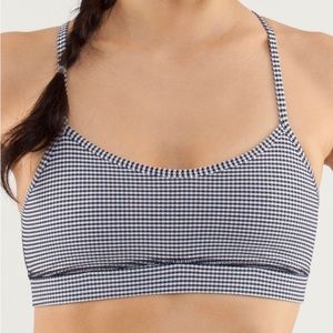 KENZIE ZEIGLER reposh Black and White Checked Lululemon Sports Bra